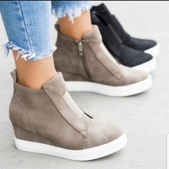 CCOCCI | Shoes | Last Available Wedge Sneakers Zipup Boutique | Poshmark